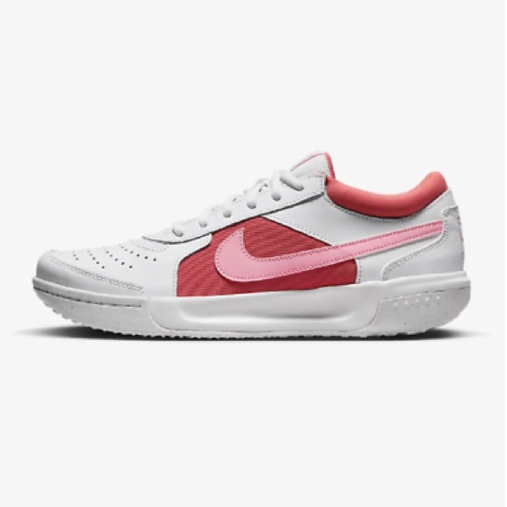 Nike Zoom Court Lite 3 hard court tennis shoes white pink 6.5